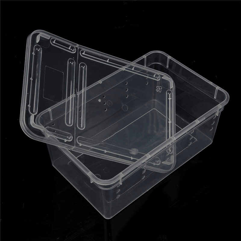 Transparent Plastic Box Insect Reptile Transport Breeding Live Food Feeding Box Parts Storage Box - Trendha