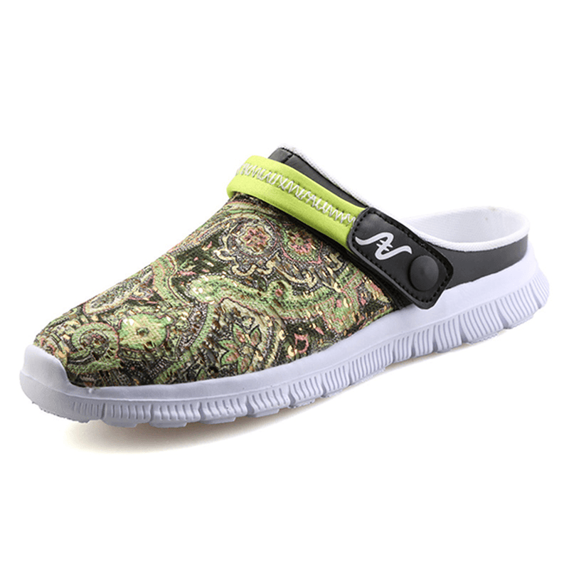 Men Slipper Shoes Breathable Flower Beach Outdoor Sandals - Trendha