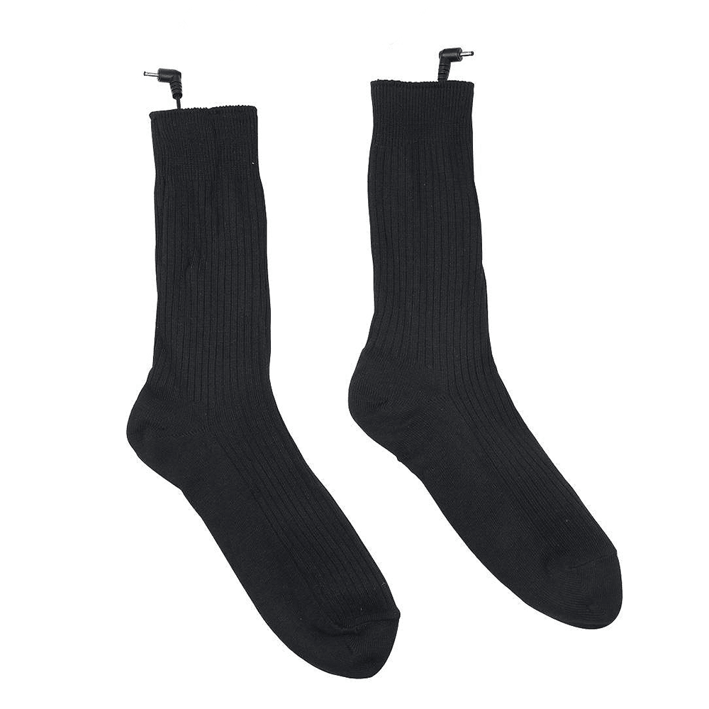 3V Cotton Heated Socks Sport Ski Socks Winter Foot Warmer Electric Warming Sock Battery Powered Warming Socks - Trendha
