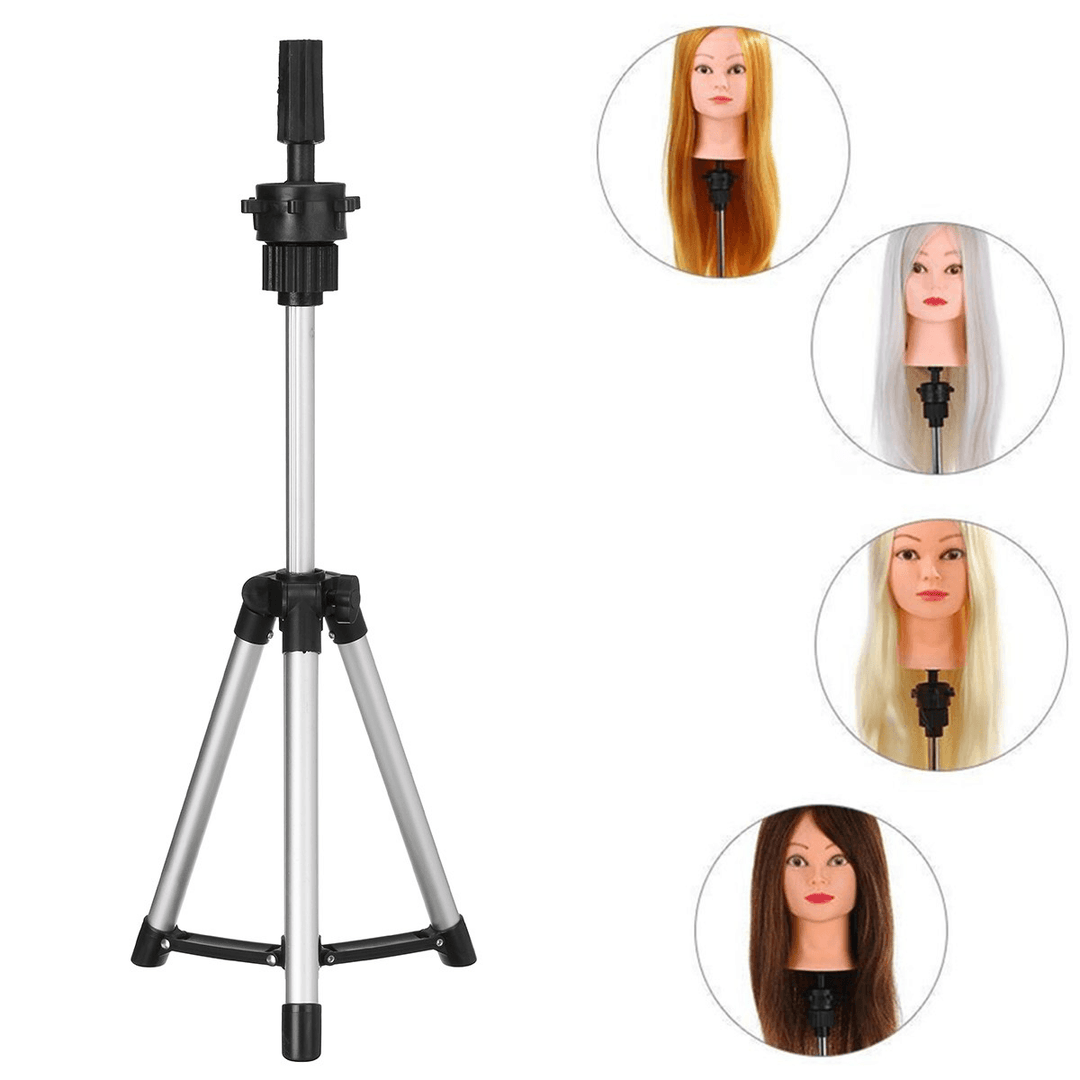 Adjustable Tripod Stand Salon Mannequin Head Wig Stand Hairdressing - Trendha