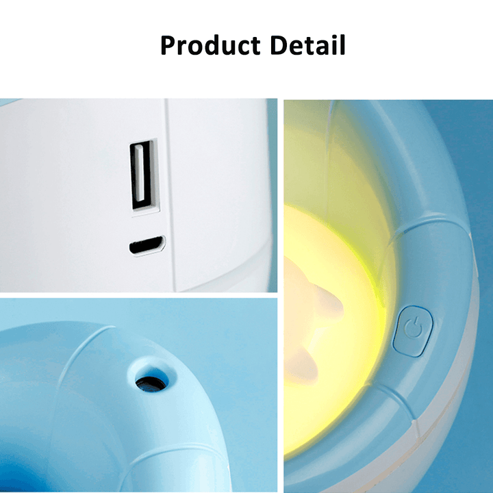 Sofa Bear Mini Desktop Humidifier Night Light Ultrasonic Humidifier - Trendha