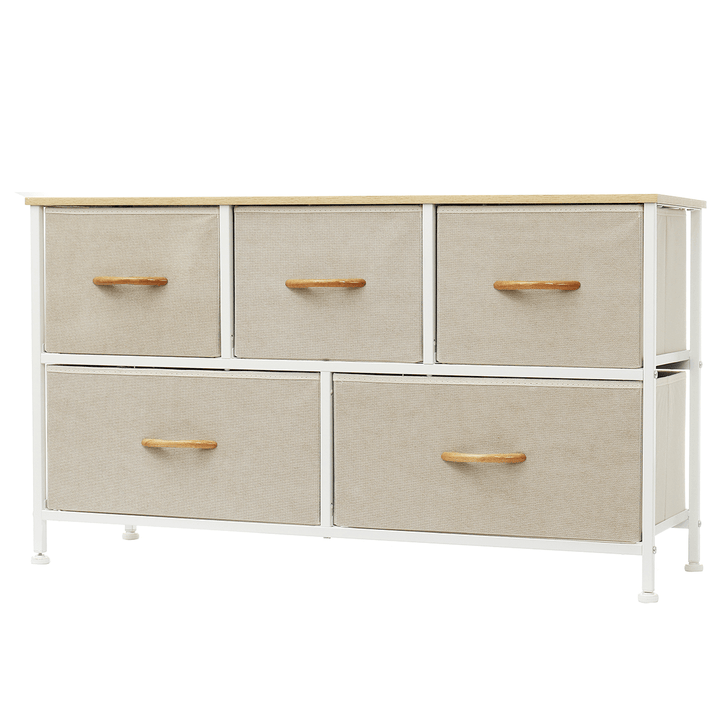 5 Drawers File Cabinets Furniture Storage Tower Unit Closet Dresser Bedside for Bedroom Office - Trendha