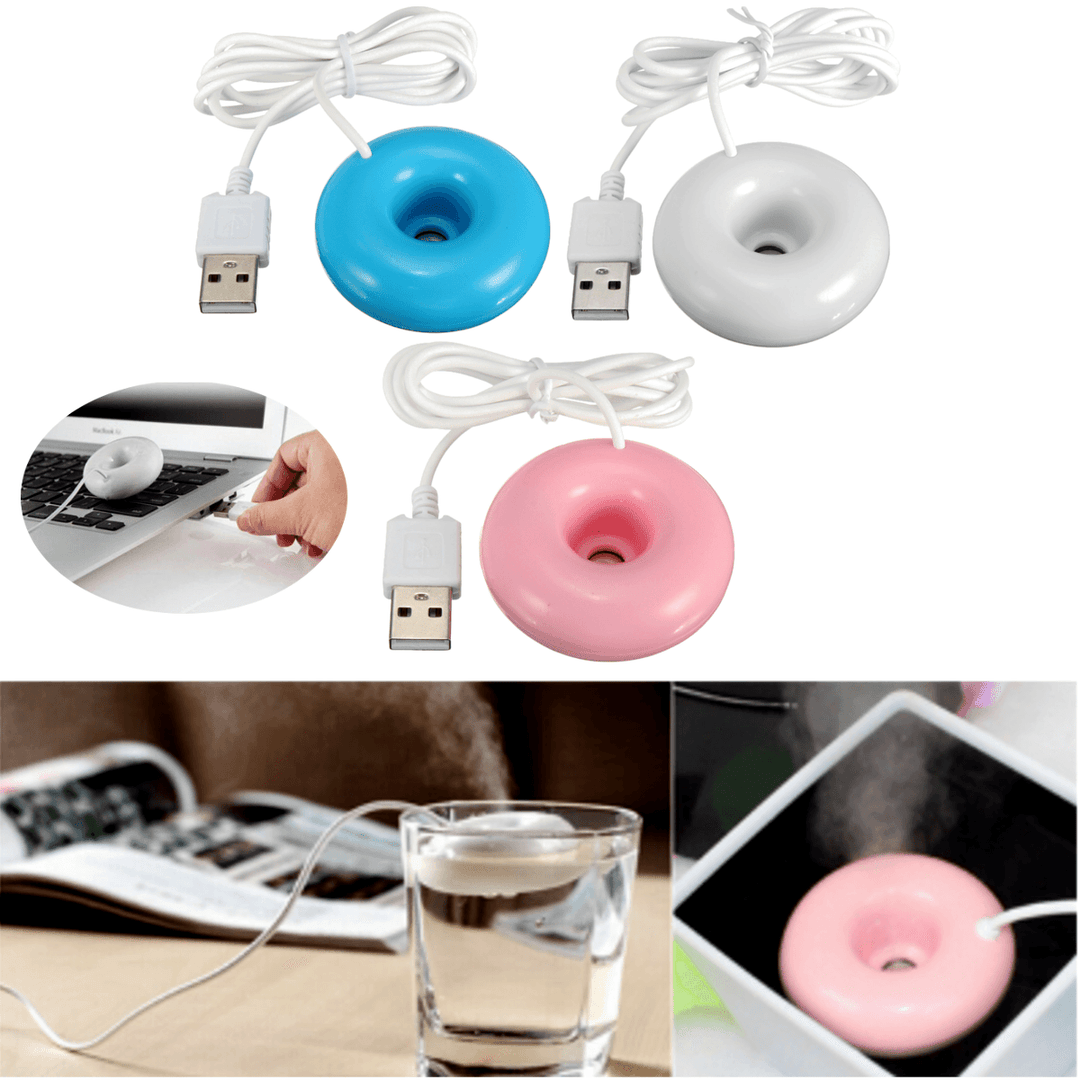 Mini Portable Donuts USB Air Humidifier Portable Air Purifier Aroma Diffuser for Home Humidification Atomizer - Trendha