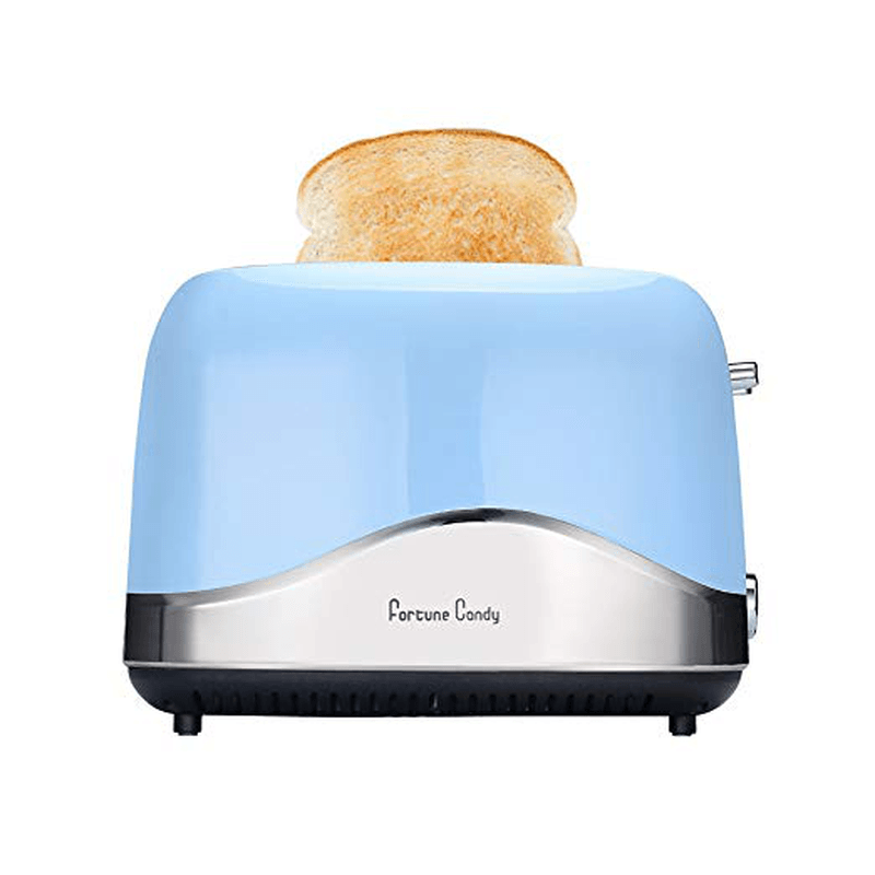 Fortune Candy 2 Slice Stainless Steel Toaster Wide Slot Bread Maker Temperature Control Toaster - Trendha
