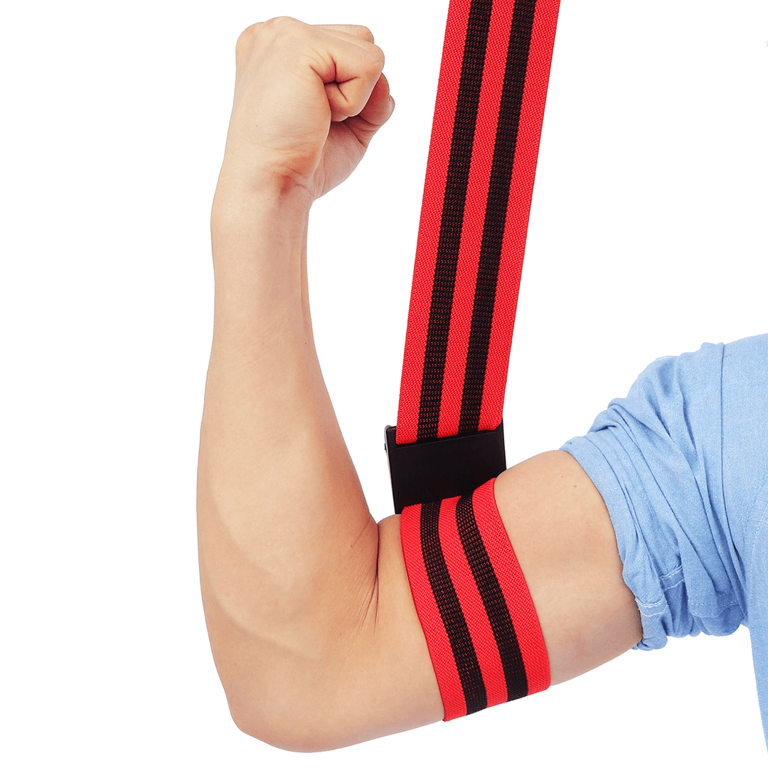 2X Training Blood Flow Belt Restriction Occlusion Tourniquet Sports Biceps Bands - Trendha
