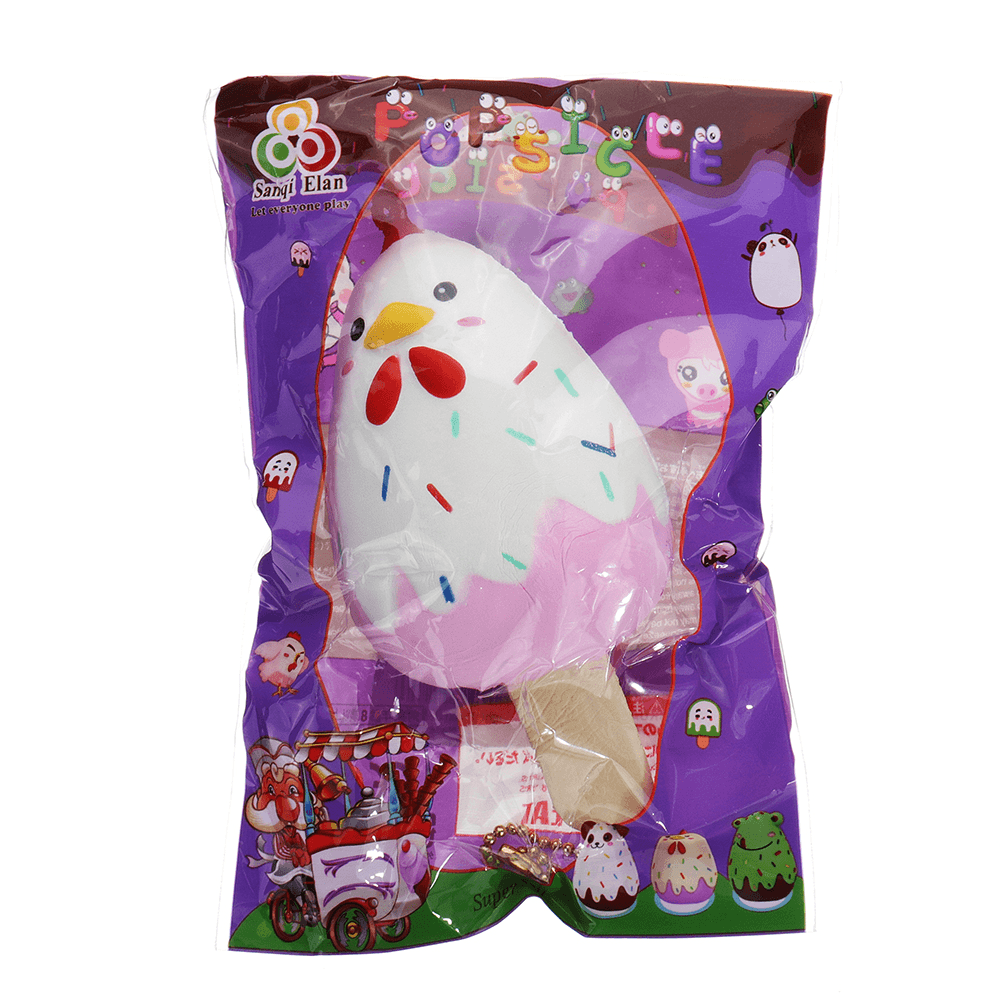 Sanqi Elan Chick Popsicle Ice-Lolly Squishy 12*6CM Licensed Slow Rising Soft Toy with Packaging - Trendha