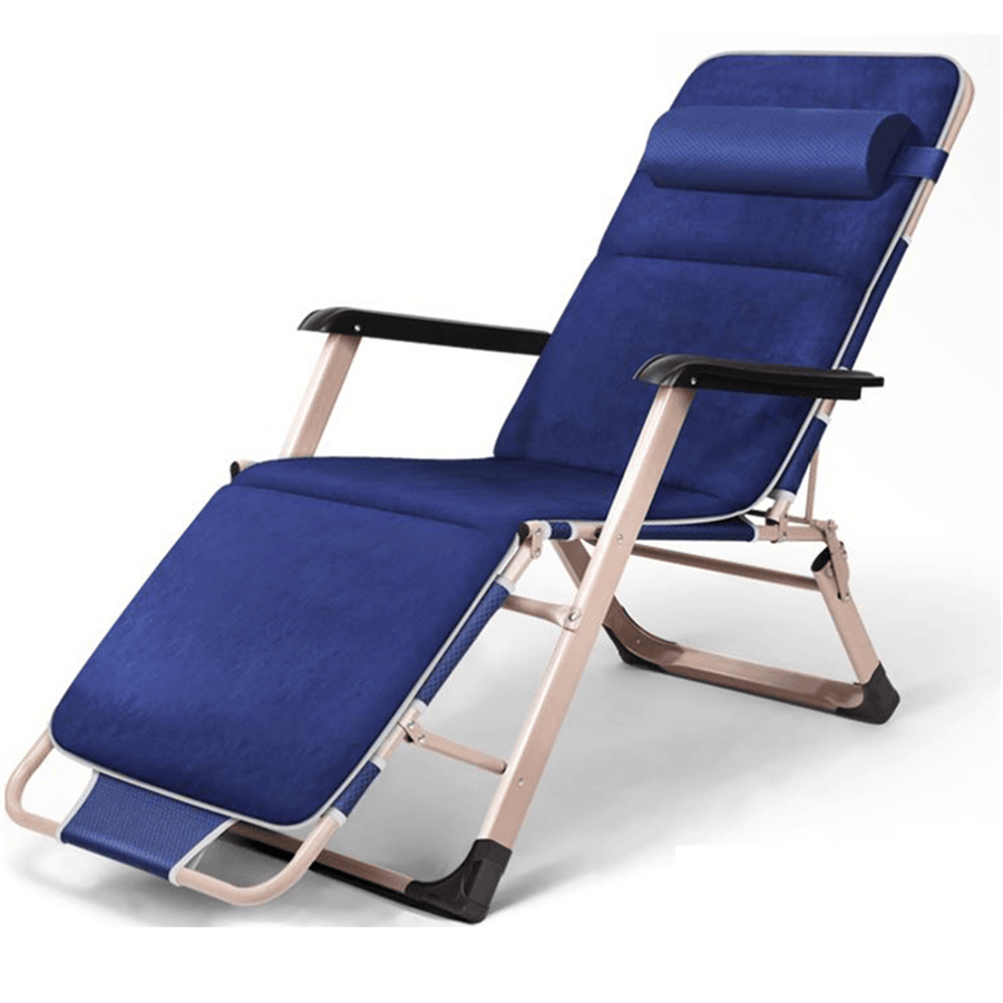 Folding Reclining Chair Dual Purpose as Beds Expand with Foot Pad for Beach - Trendha
