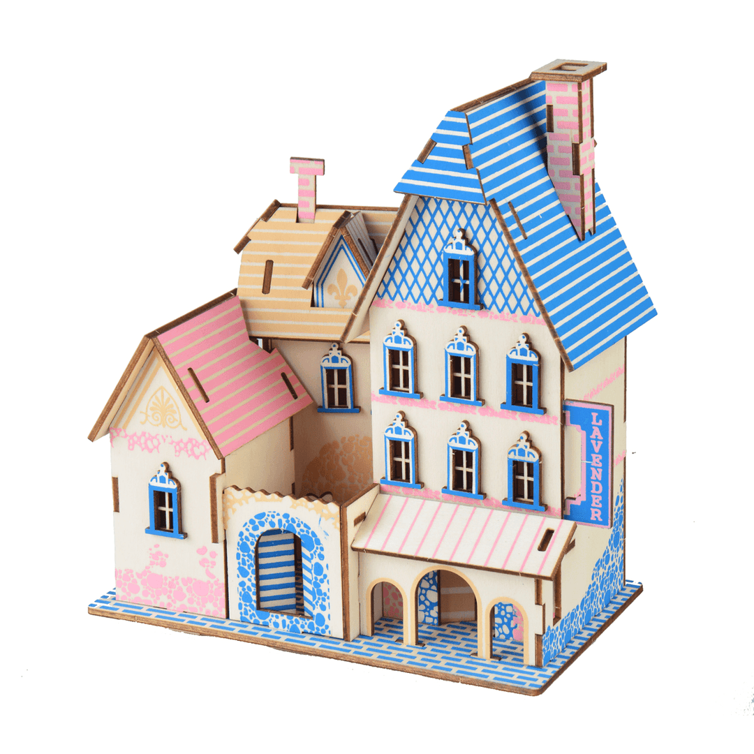 3D Woodcraft Assembly Doll House Kit Decoration Toy Model for Kids Gift - Trendha