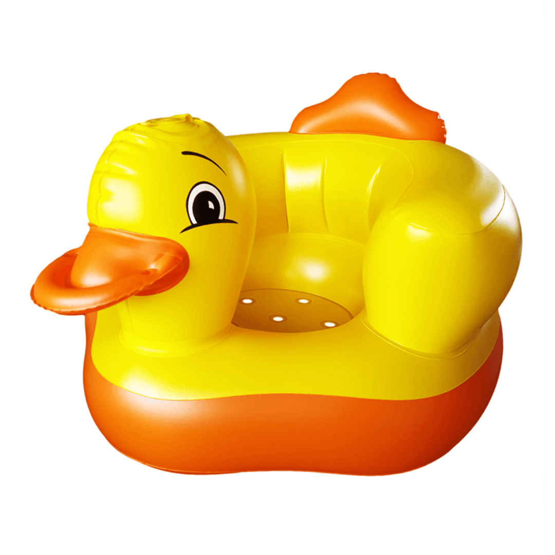 Cartoon Cute Yellow Duck Inflatable Toys Portable Sofa Multi-Functional Bathroom Sofa Chair for Kids Gift - Trendha