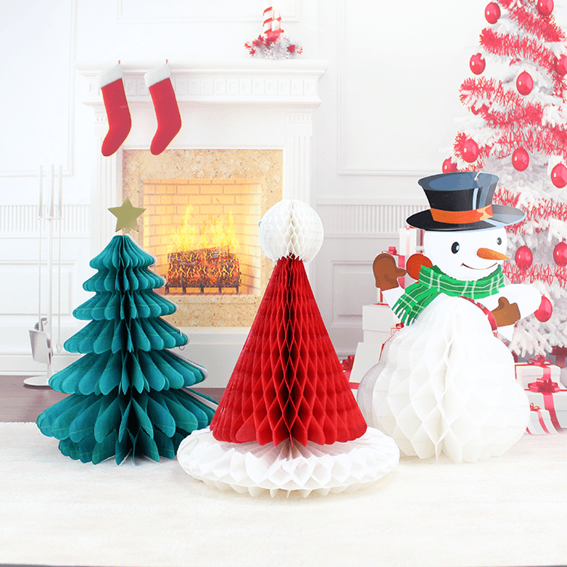 Christmas DIY Decorations Tree Hat Snowman Comb Ball Party Christmas Pendant & Drop Ornaments Supplies - Trendha