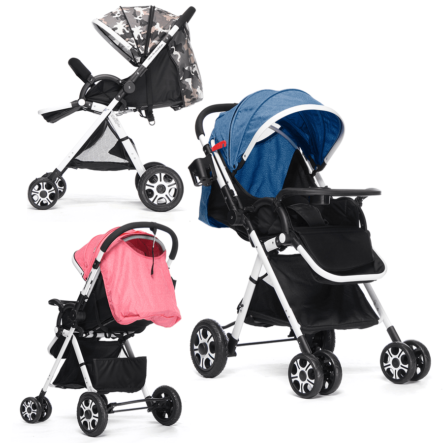 Adjustable Baby Pushchair Stroller Foldable Buggy Lightweight Jogger Travel Car - Trendha