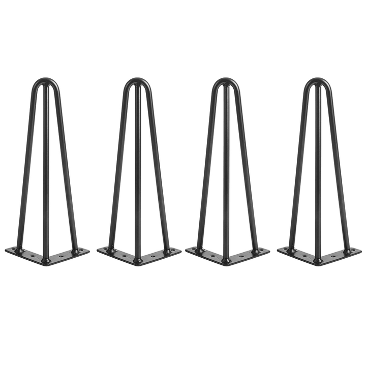 4Pcs Hairpin Legs Set Simple Triangle Shape Metal 3 Rods Desk Chair DIY Leg Accessories Set for Home Office Decoration - Trendha