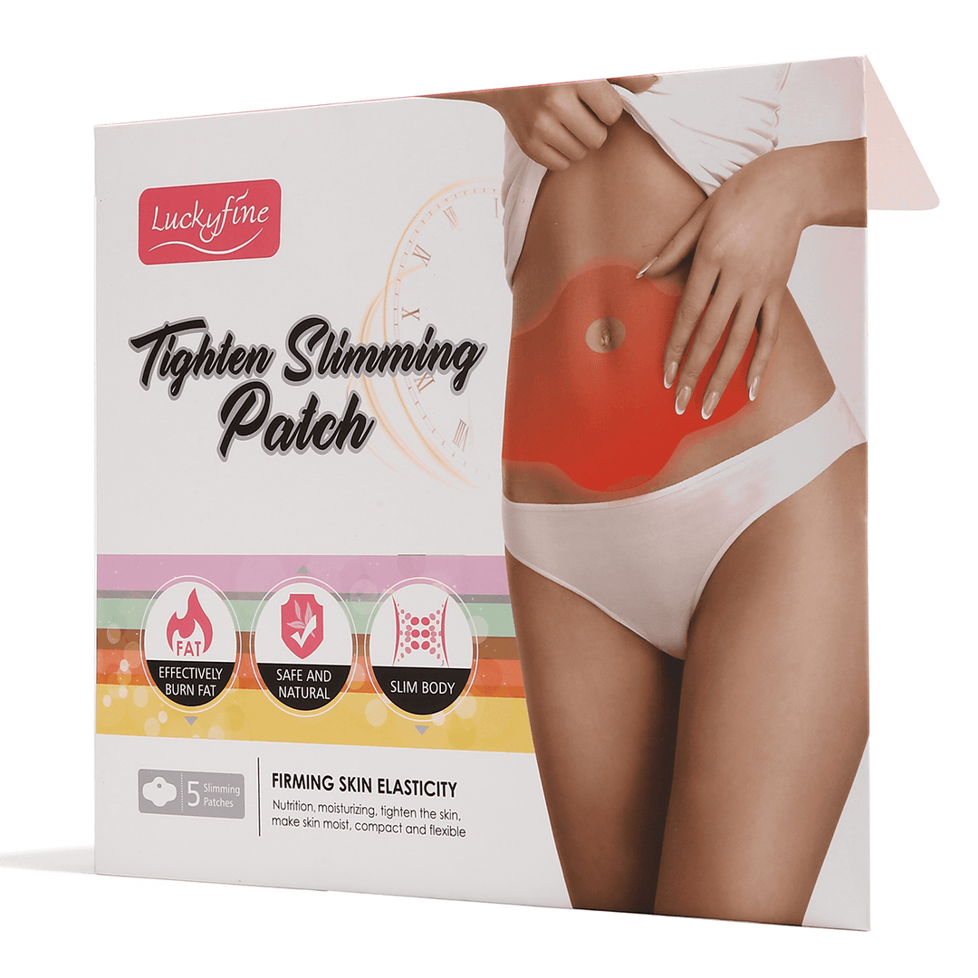 5Pcs Portable Body Tighten Slimming Patch Abdominal Anti-Cellulite Weight Lost Burning Fat Stickers - Trendha