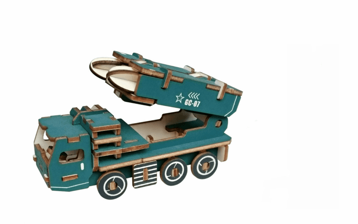 Three Dimensional Wooden Puzzle Children'S Educational Toys of Chariot Series - Trendha