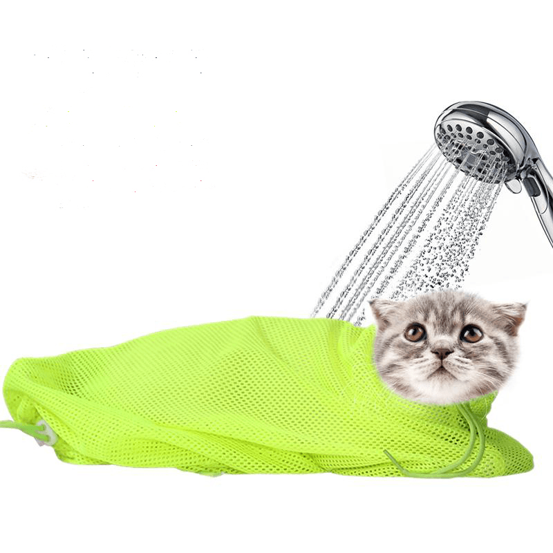 Pet Cat Cleaning Grooming Bag Add Hat Multi-Function Bath Nail Cutting Pick Ear Protect Bags - Trendha