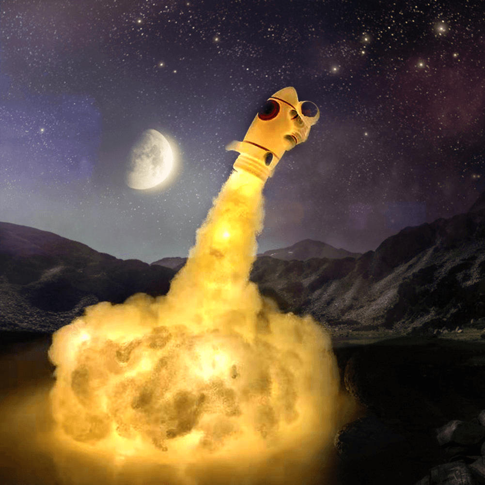 Astronaut Bedside Lamp DIY LED Clouds Rocket Bedroom Corridor Bathroom Intelligent Night Light Toy for Kids Christmas Gift - Trendha