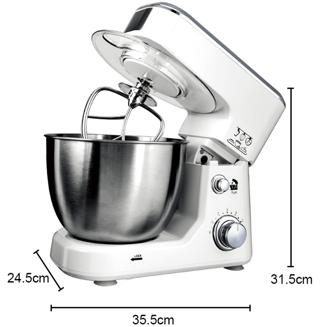 220-240V 800W 4L Automatic Dough Mixer 6 Speed Adjustable Kitchen Machine Mixer - Trendha