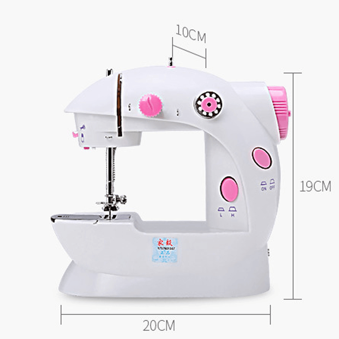 Electric Sewing Machine 12 Stitches Desktop Household Tailor 2 Speed Foot Pedal - Trendha