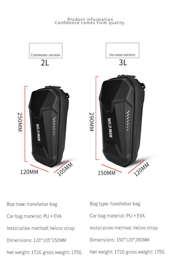 Electric Scooter Hard Shell Bag - Trendha