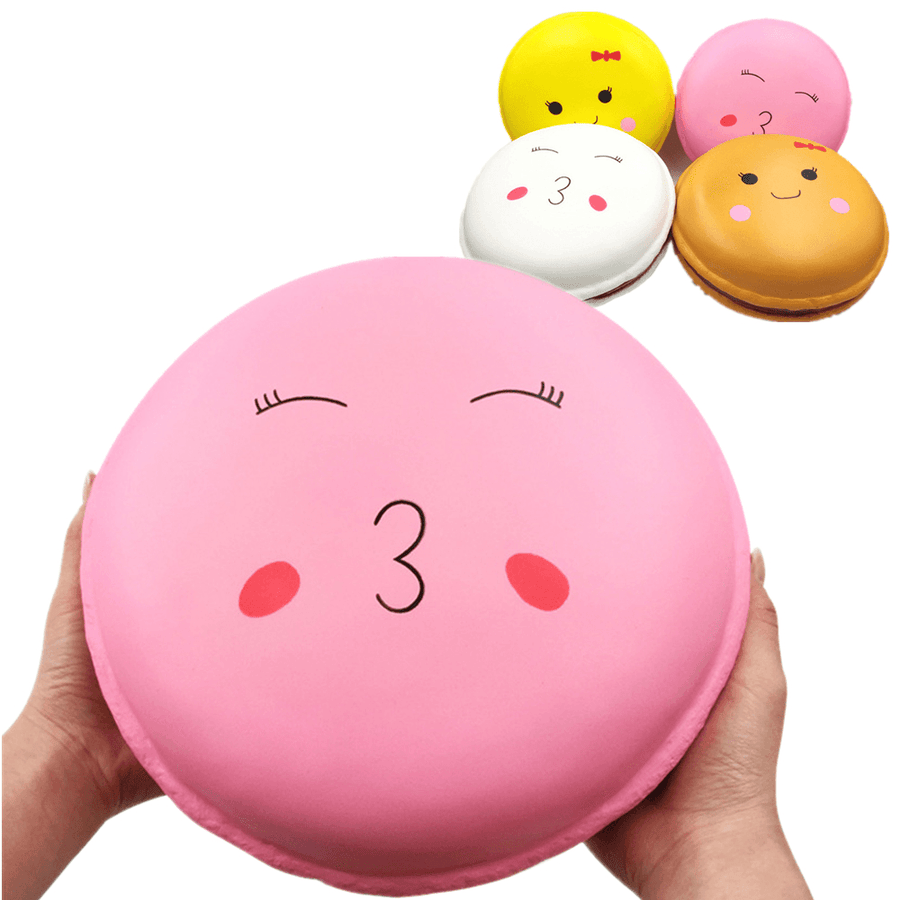 Giggle Bread Giant Squishy Macaron S'More Sandwich Biscuit 24CM Cake Jumbo Gift Decor Collection - Trendha