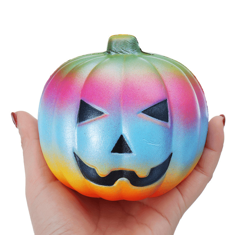 10CM Colorful Pumpkin Toy Simulation PU Bread Halloween Gifts Soft Decor Toy Original Packaging - Trendha