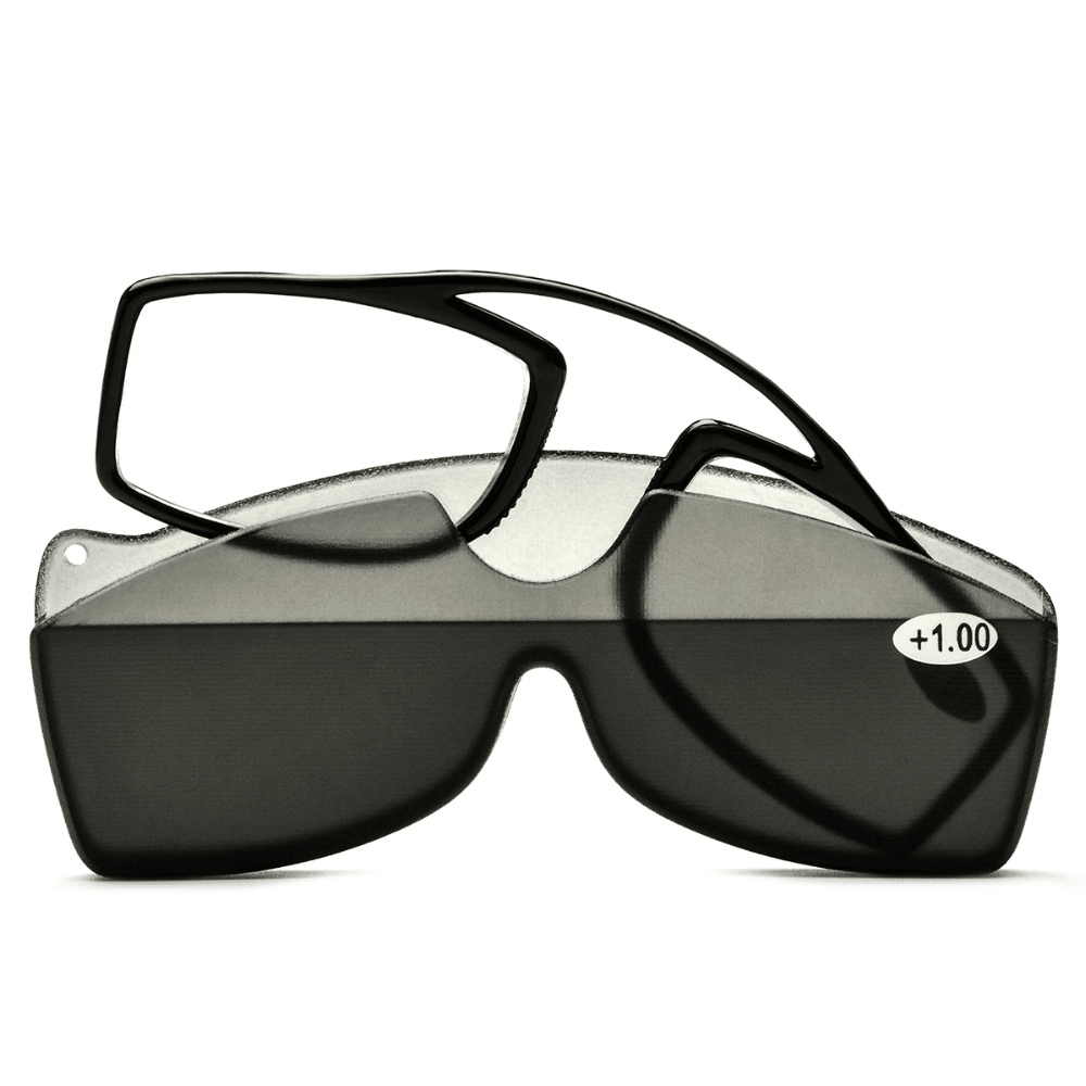 New Nose Clip Reading Glasses TR90 Mini Portable Presbyopic Glasses with Case - Trendha