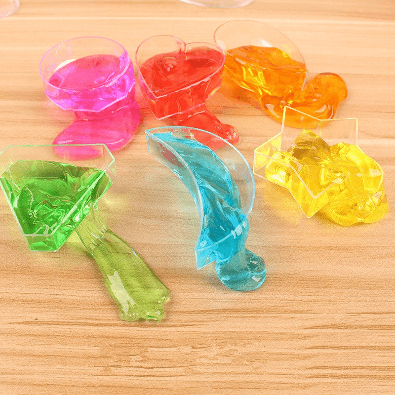 6PCS Crystal Slime Diamond Star Heart Moon Simulated Mud Jelly Plasticine Stress Relief Gift Toy - Trendha