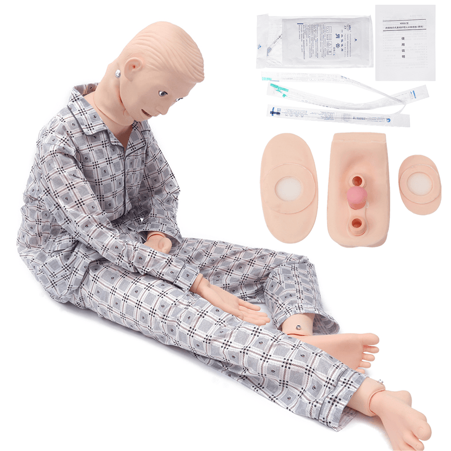 1Pc Advanced Multi-Functional Nursing Training Male Manikin Medical Model Mannequin Patient - Trendha