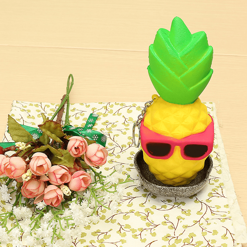 Squishy Cool Pineapple 16Cm Slow Rising Soft Squeeze Collection Gift Decor Toy - Trendha