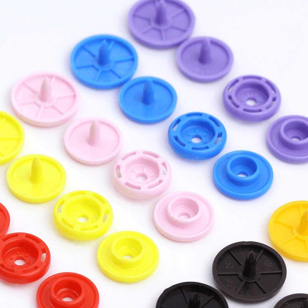 150 Sets T5 Snap Poppers Fasteners Press Studs Snaps Starter Plastic 1 Pliers - Trendha