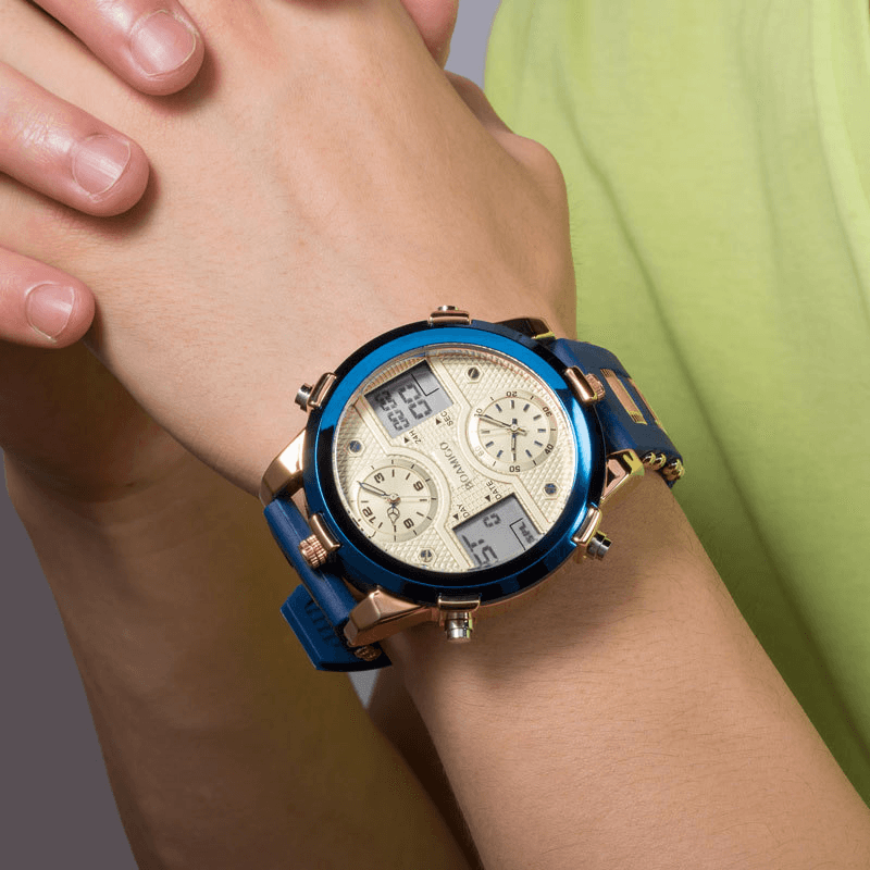 BOAMIGO F931 LED Display Sport Digital Watch Waterproof Calendar Men Wrist Watch - Trendha
