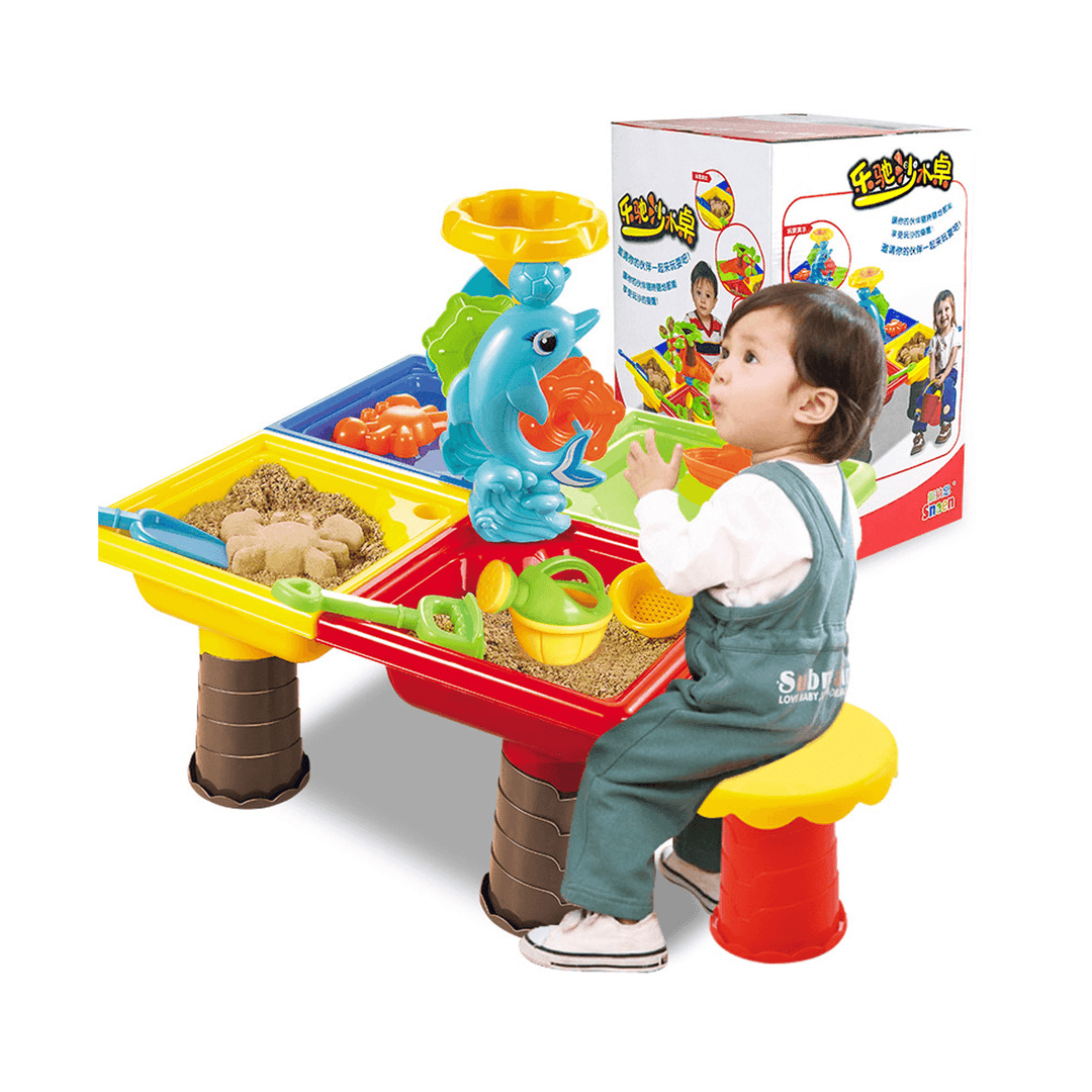 2 in 1 Multi-Style Summer Beach Sand Kids Play Water Digging Sandglass Play Sand Tool Set Toys for Kids Perfect Gift - Trendha
