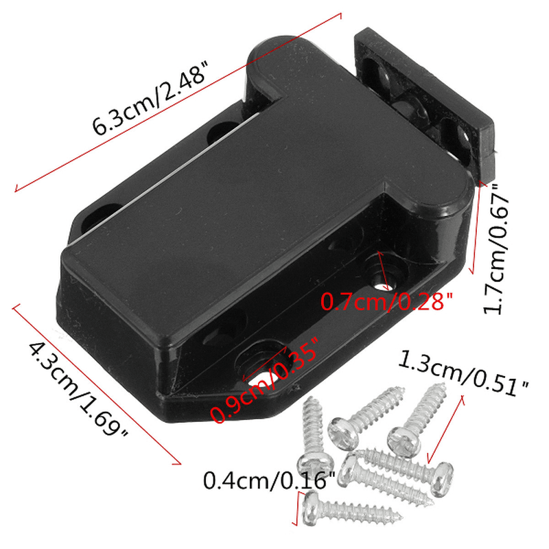 4Pcs Push Open Catch Touch Latch Release for Cupboard Door Drawer Cabinet - Trendha