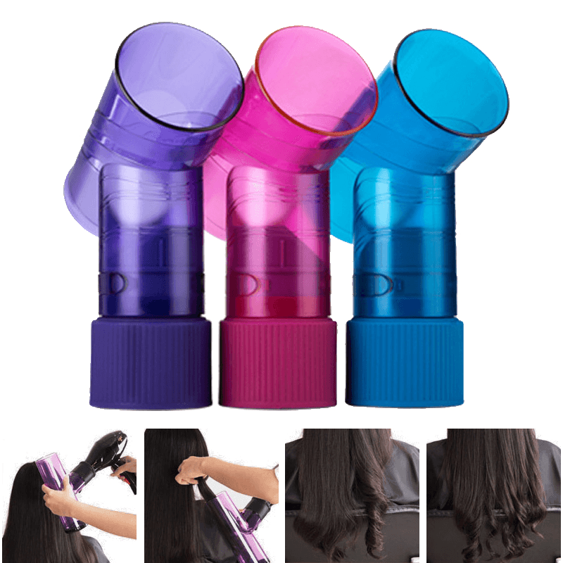 4 Colors Wind Spin Curl Hair Dryer Curl Diffuser Magic Tube Styling Hair Tools - Trendha