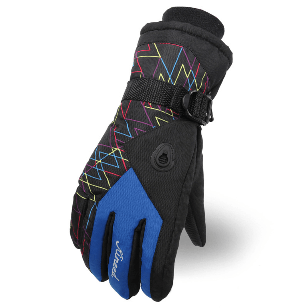 Winter Warm Velvet Gloves Touch Screen Waterproof Windproof Riding Cycling Skiing Climbing Gloves - Trendha