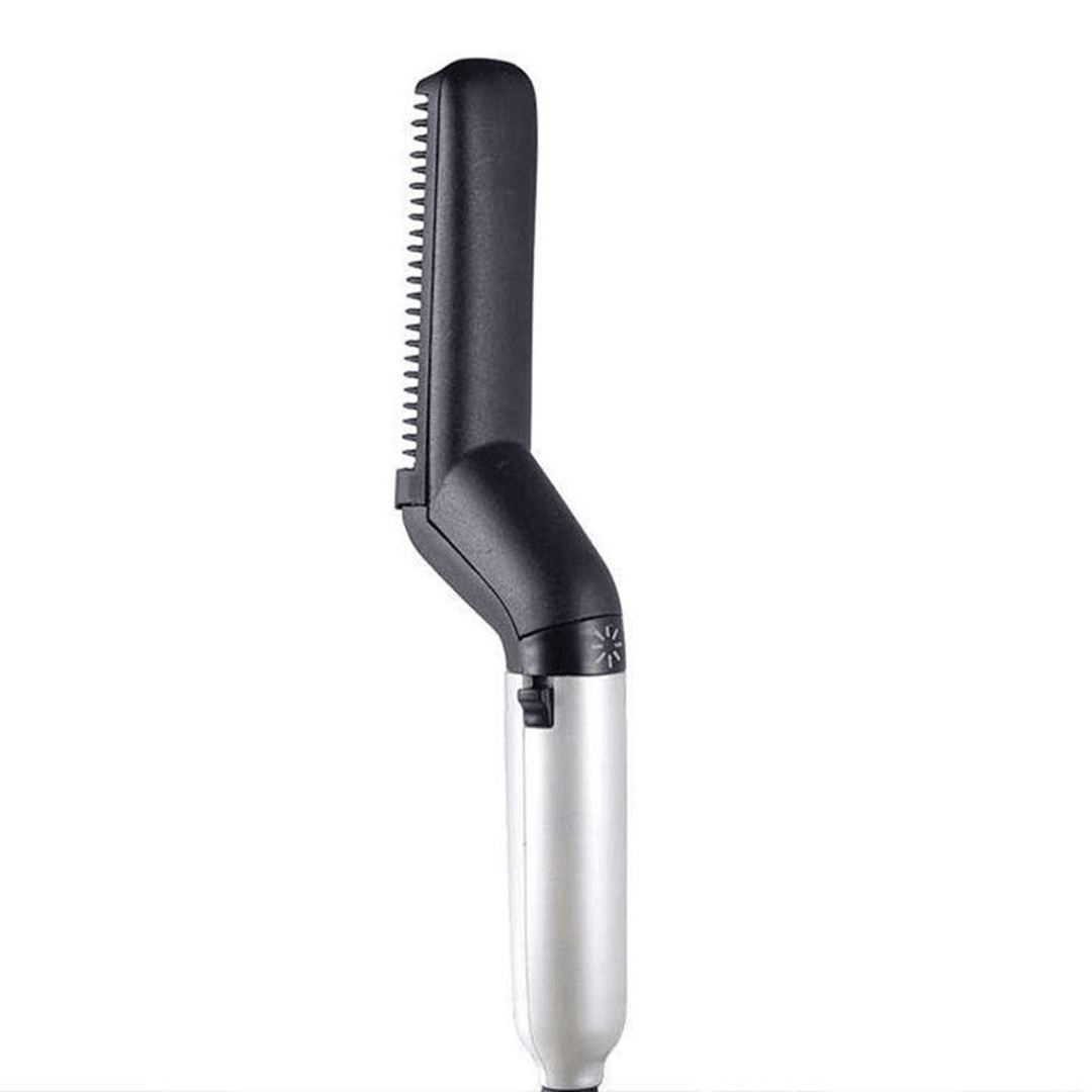 AUGIENB Men'S Hair Styling Ceramic Comb Curler Straightener Roll Iron Multifunctional Quick Styler Hair Comb - Trendha
