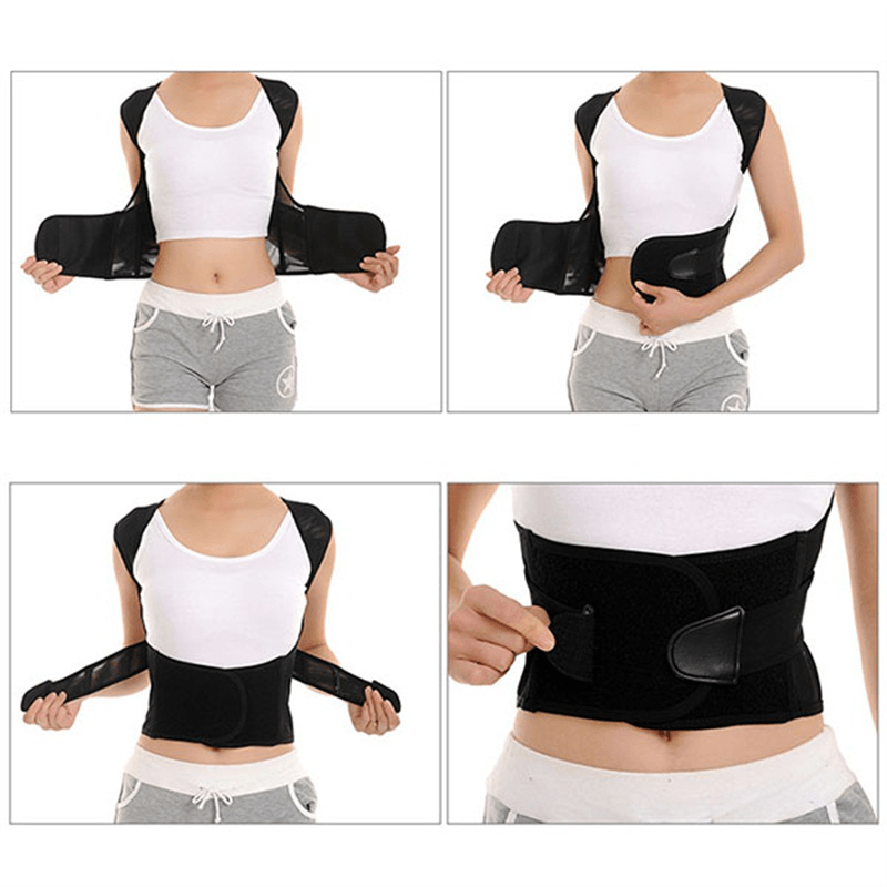 Plus Size Posture Corrector Hunchbacked Support Breathable Correction Belt Oversize Lumbar Brace - Trendha