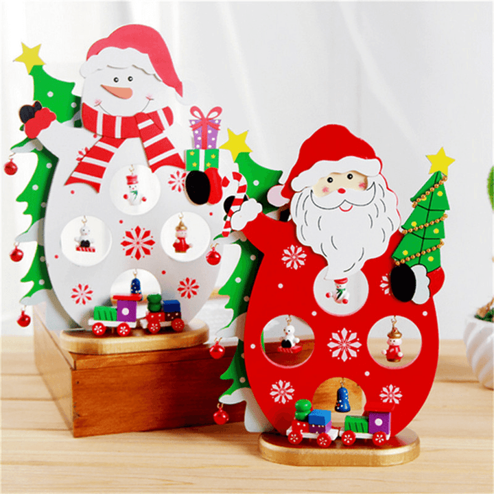 Christmas Party Home Decoration Santa Claus Snowman Table Ornaments Toys for Kids Children Gift - Trendha