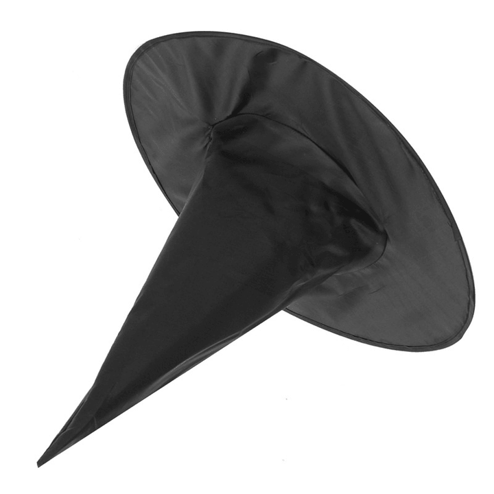 Halloween Witch Black Pointy Hat Adult Kids Cosplay Costumes 37 X38Cm - Trendha