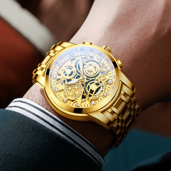 NEKTOM 8202 Fashion Men Watch Waterproof Chronograph Luminous Date Display Quartz Watch - Trendha
