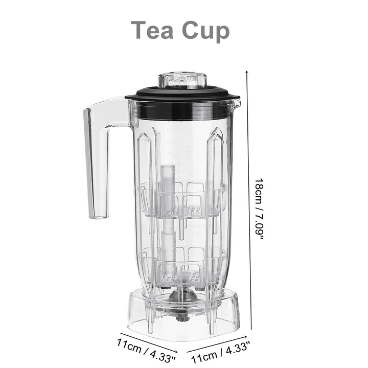Commercial Blender Cup Spare Part 1.5L Container Tea Cream Foam Smoothies - Trendha