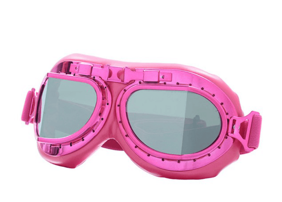Pink Vintage Pilot Goggles - Trendha