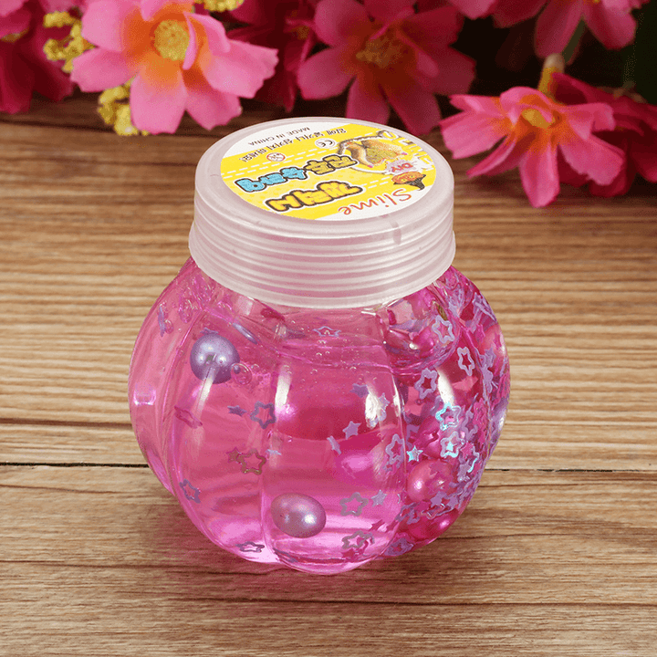Pumpkin Bottle Slime Random Color Crystal Pearl Ball Slime Simulated Mud Gift Toy Stress Reliever - Trendha