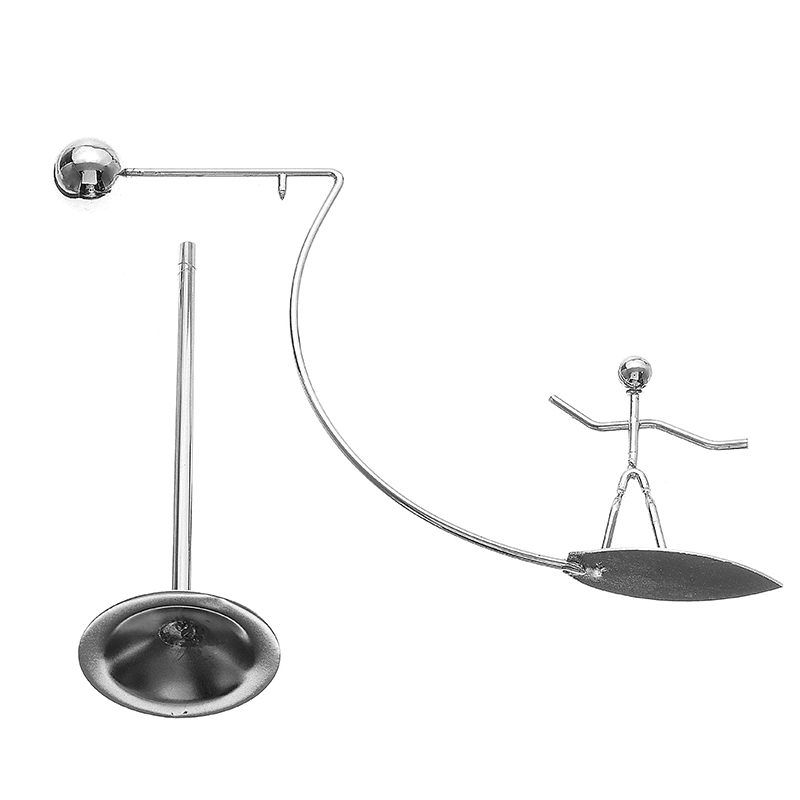 Newton'S Cradle Metal Dynamic Balancing Instrument Doll Man Figure Model - Trendha