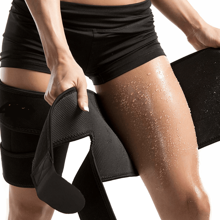 Sauna Training Belt Sweat Thigh Neoprene Trimmer Shaper Fat Burner Trainer Sports Gym - Trendha