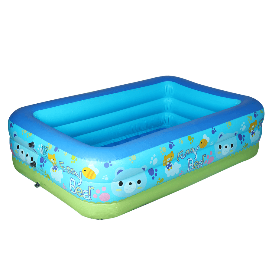 Inflatable Swimming Pool Adults Kids Pool Bathing Tub Outdoor Indoor - Trendha