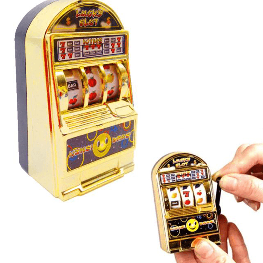 Gold/Silver Plastic Mini Cute Fruit Pattern Slot Machine Toy for Children - Trendha