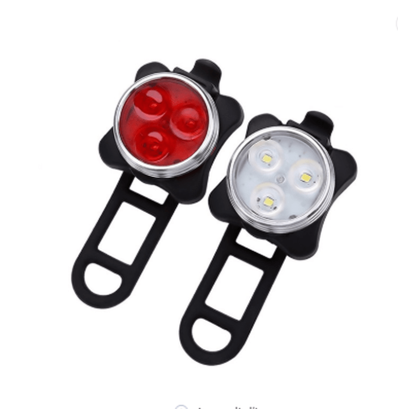 160Lumen USB Rechargeable Red 3W Led Bicycle Rear Light - Trendha