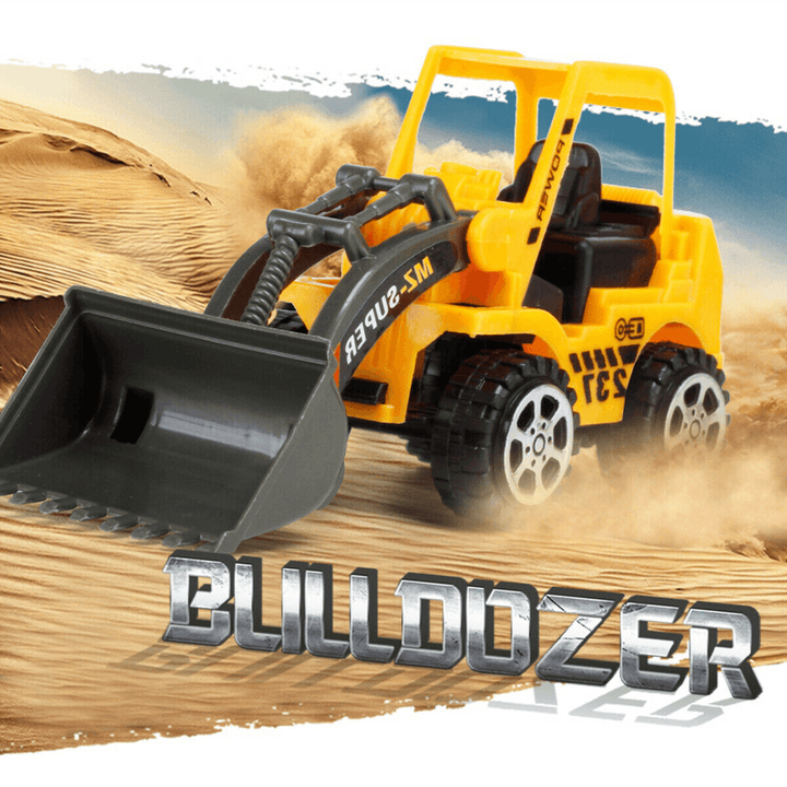 6 PCS Engineering Vehicle Excavator Dozer Toys Vehicle Car Model Kids Gifts - Trendha