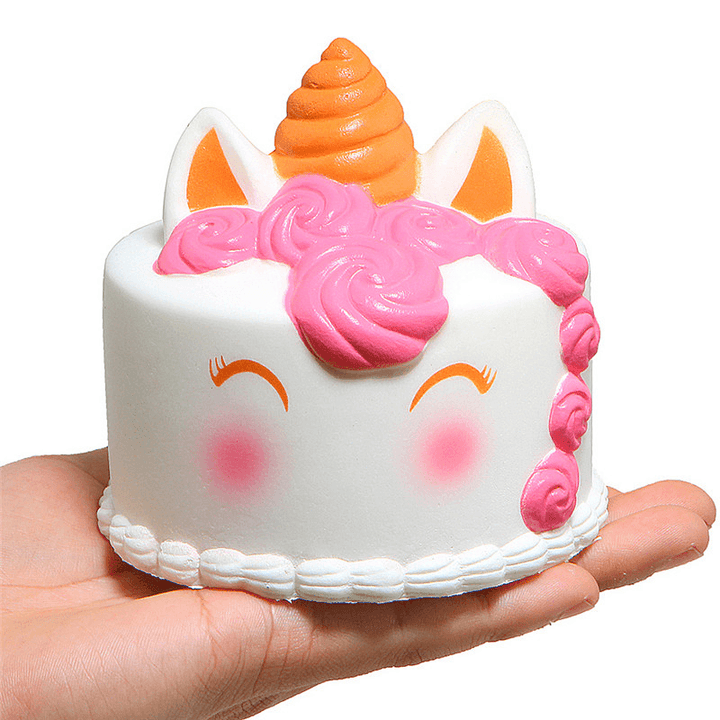 Cute Unicorn Cake Squishy 11*10CM Super Slow Rising Squeeze Cream Scented Original Package - Trendha